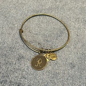 Alex and Ani R Charm Bracelet